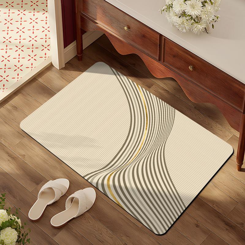 Floor Mat for Household Bathroom Quick Drying Water Absorption Anti Slip Foot Mat for Bathroom
