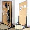Mobiel Vilten Mededelingen- en Fotodisplaybord - Staand Aankondigingsbord voor School- en Kantoorgebruik
