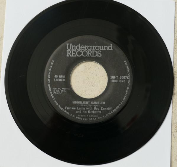 

7inch Record FRANKIE LAINE RAY CONNIFF HIS OR Moonlight Gambler URT3007 Underground Rec UK CountryFolk Used