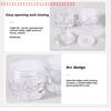 Empty Sifter Jars with Mesh, Loose Powder Container, Clear Cap, DIY Cosmetic Refillable Bottles, 2/5 Pcs
