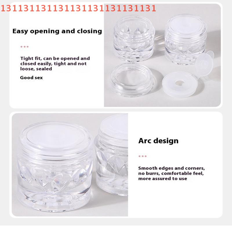 Empty Sifter Jars with Mesh, Loose Powder Container, Clear Cap, DIY Cosmetic Refillable Bottles, 2/5 Pcs