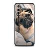 Cute Pug Dog Phone Case For Realme 12 11 10 9 8 5G 7 6 GT5 GT3 GT2 Pro Plus C21 C11 C25 C35 For Realme GT Neo 2 3 3T 5 Cover