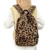 Stylish Material Leopard Backpack Large Capacity Cute School Bag Lightweight Travel Backpack Teenagers