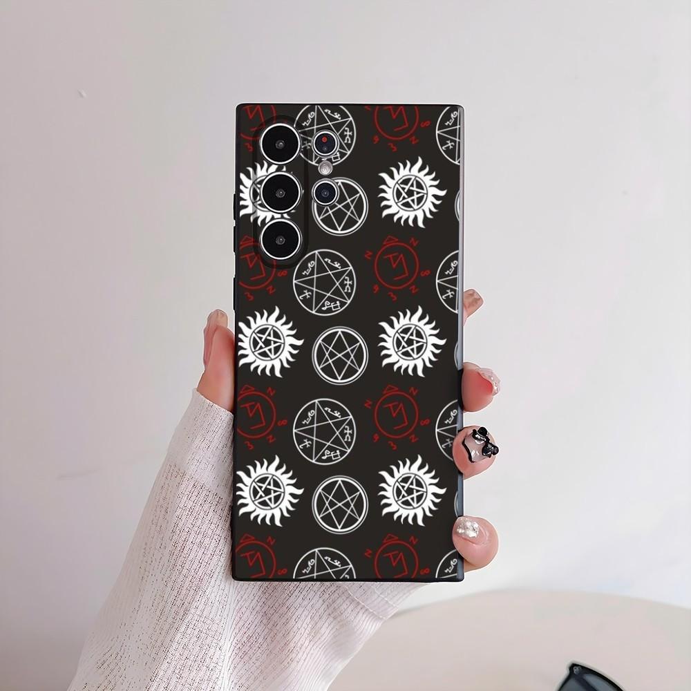 

S-Supernatural Phone Case For Samsung Galaxy S25 S24 S22 S23 Ultra S21 S20 Plus 5G Frosted Non-Slip Full Cover Soft Case samsung S20