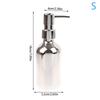 300/500Ml Silver Plating Soap Dispenser Bottle Empty Hand Press Refillable Lotion Bathroom Shampoo Shower Gel Container Accessor