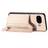 Etui na Google Pixel 9a Skóra+PC+TPU Portfel na zamek błyskawiczny Pokrowiec na telefon