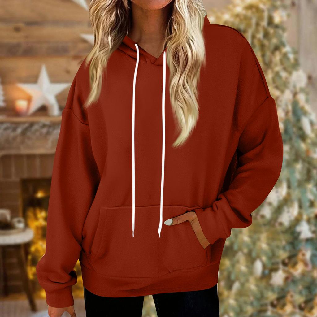 Sudaderas con capucha para mujer Oversized Invierno Felpa Sudaderas lindas Jersey Ropa de otoño invierno a la moda