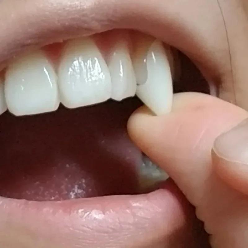 Scary Vampire Teeth Set - Classic Halloween PP Fangs Dentures for Cosplay, Costume Parties & Spooky Favors