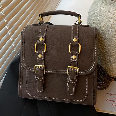 Retro Bag, Fashionable and Versatile Backpack, High-end Hand-held Crossbody Bag