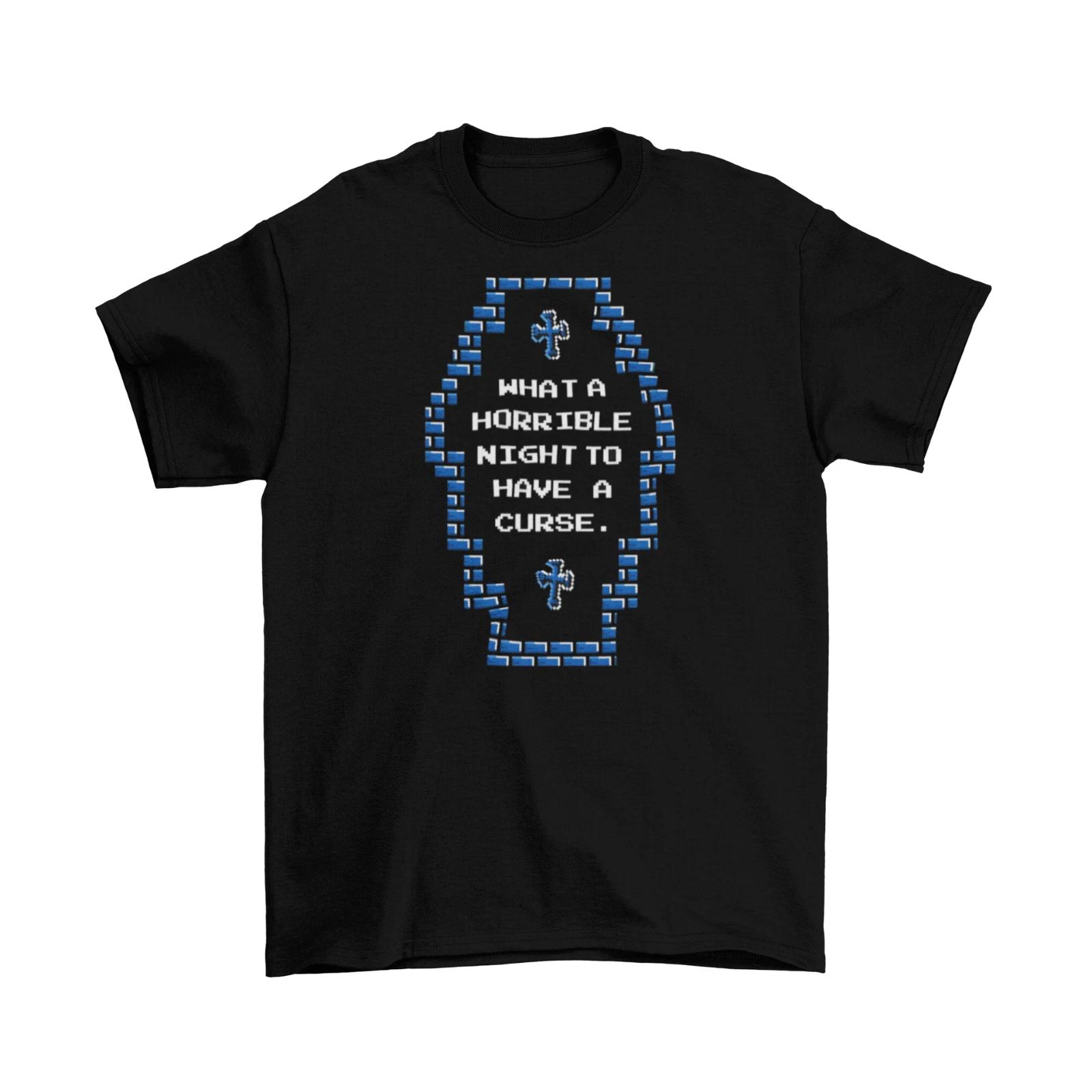 Horrible Night For A Curse T-Shirt Unisex Adult Funny Sizes Castlevania NES New XS