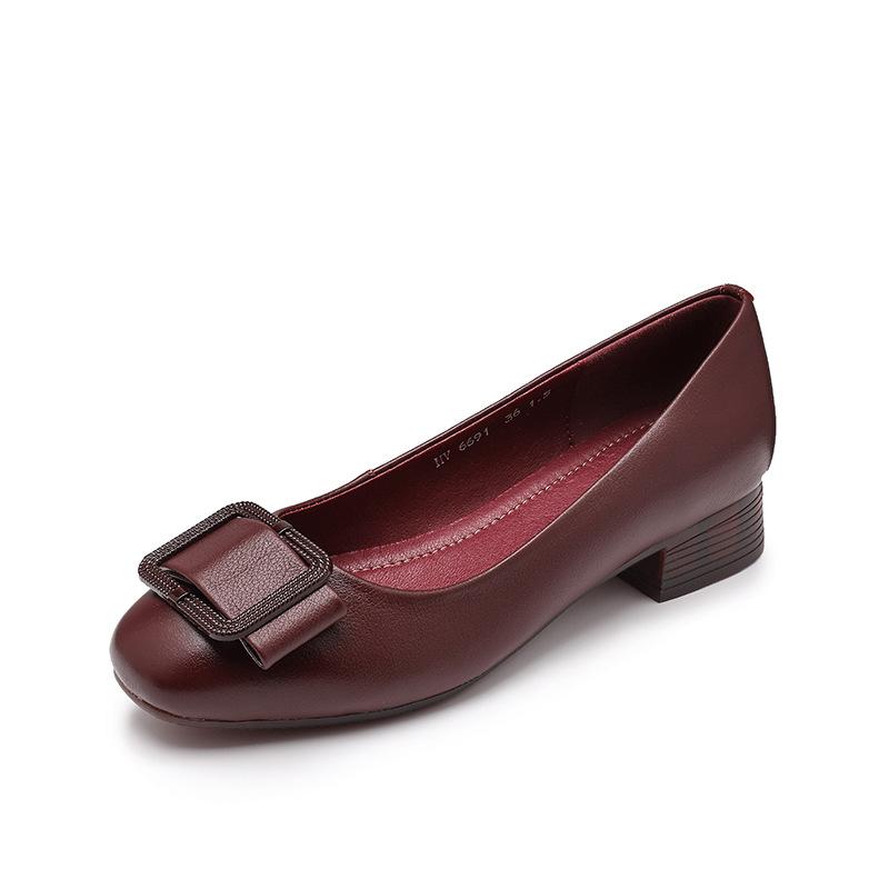 Fashion AIYUQI Women's Dress Shoes 2025 New Autumn Genuine Leather Ladies Shoes Large Size Fashion Shoes Women