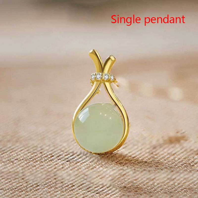 Minimalist Luxury Exquisite Lucky Money Bag Beads Pendant Necklace For Women Girls Glamour Elegant Necklace Jewelry Gifts