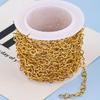 Gold Plated Stainless Steel Heart Chain Bracelet/Necklace Jewelry Accessory