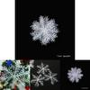 Elegant White Snowflake Christmas Tree Decoration Perfect For Holiday Party Supplies