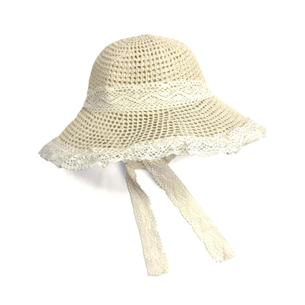 Straw UV Sun Wide Large Lace Sun Protection [NAMEOF] Women's Hat, Protection, Hat, Face-Slimming Effect, Brim, Spring/Summer, Size, Ribbon, Foldable,