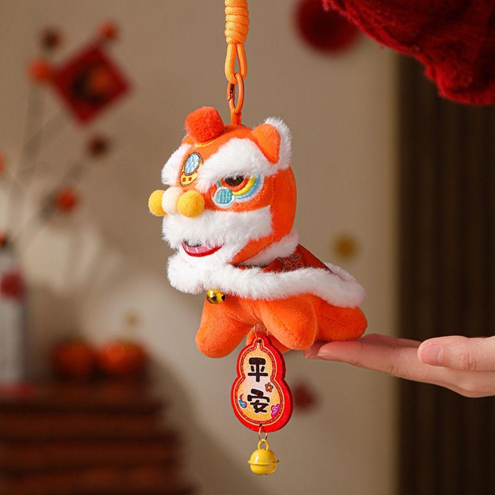 Bell Lion Dance Pendant Fortune Character Chinese New Year Gift  2026 Spring Festival
