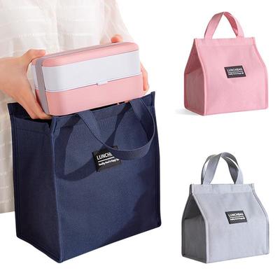 Thermoisolierte Lunchtaschen für Männer und Frauen, Oxford-Stoff, Bento-Box-Organizer, tragbare Lunchtasche, Kühltasche, Tragetasche, Lebensmittelaufbewahrungstaschen