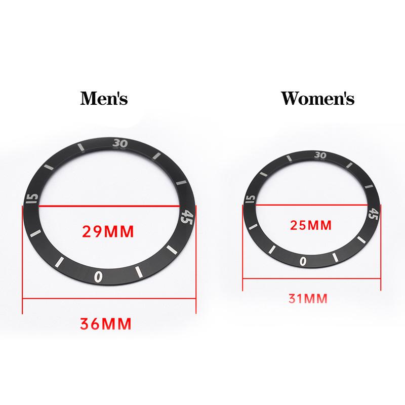 ONEFor Ceramic Case Dial Digital Bezel Men's Women's Black White Watch AccessoriesMN