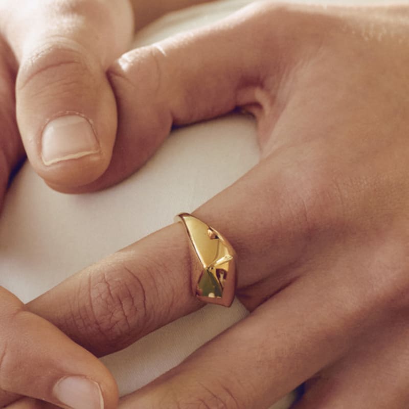 YUSOWA DUNE BOLD RING (GOLD)