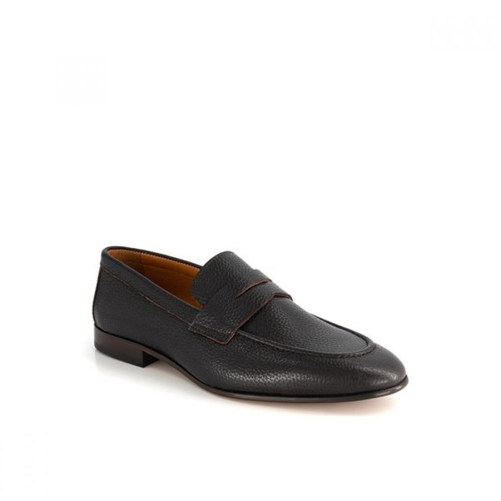 

S.t. Dupont Soft Leather Shrunken Leather Penny Loafer Pe5fmf2lf243pbr 44
