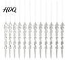 Decorative Pendants 12Pcs Colorful for Holiday Windows Ornaments Acrylic Spiral Icicle Twisted Ice Bar Hanging
