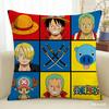 One Piece Pillow Cover Anime Fan Favorite Character Print Decorative Pillowcase for Bedroom Living Room and Anime Enthusiasts