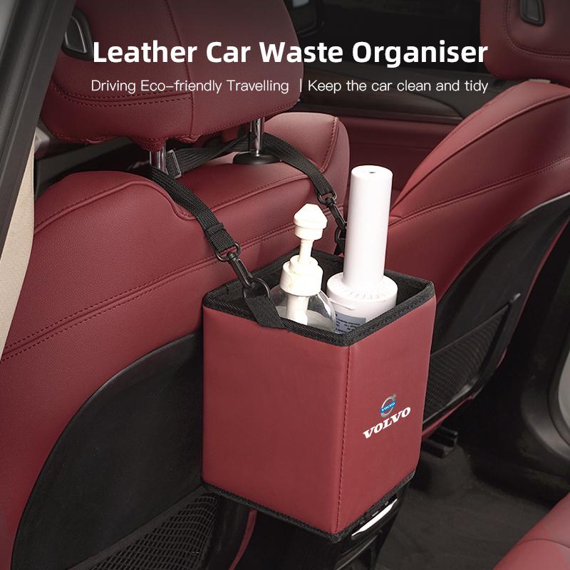 Car Garbage Storage Box Multifunctional Organize Bag For Volvo XC90 V90 V60 XC60 V40 S80 S60 S90 C40 XC40 V70 XC70 C30 C70 EX90