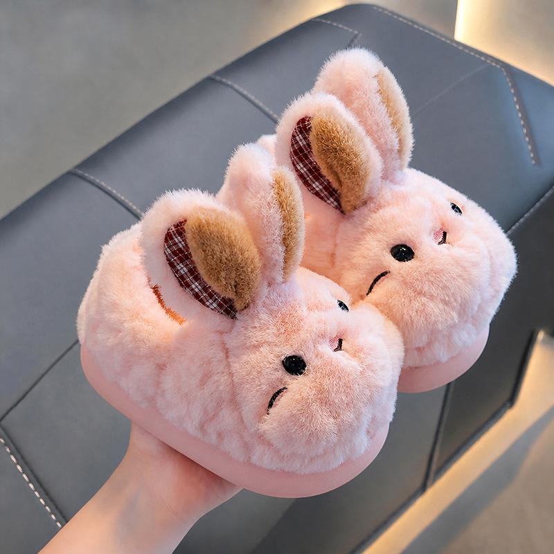 Children's Shoes, Slippers, Boys' and Girls' Cotton Home-cozy Baby Slippers with Fleece Lining