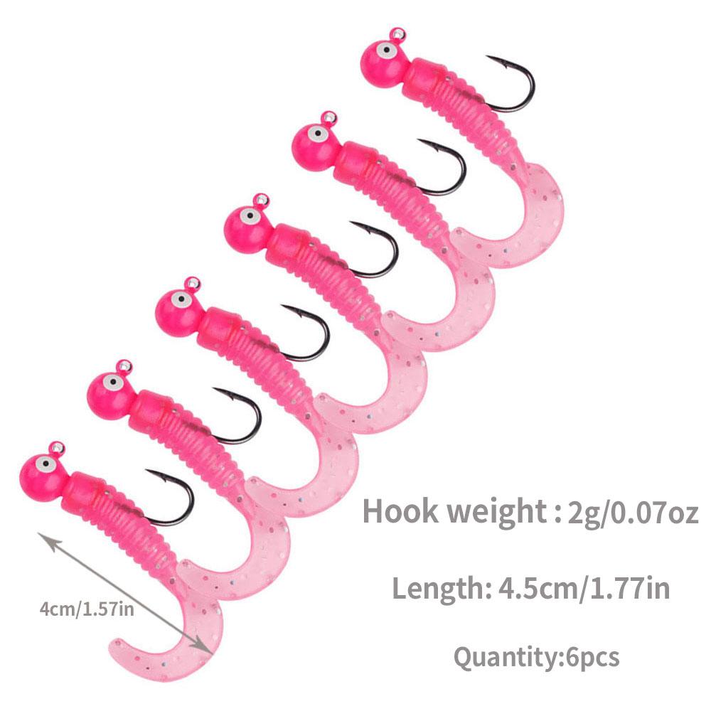 5 szt./4 szt./worek haczyk jigowy z miękką przynętą Pesca Wobler Sztuczna przynęta silikonowa przynęta Okoń Morszczuk Wędkowanie karpiowe miękki ogon przynęta na okonia