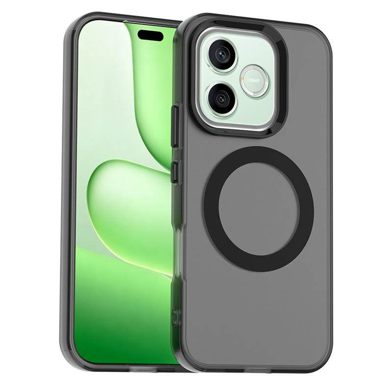 Magnetic Wireless Charging Case For Honor 600 Lite 5G Cover Candy Colors Transparent Shell Fundas Coque