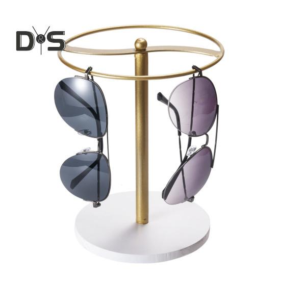 Sunglasses Organizer Metal Storage Display Rack with Stable Base Easy Assembly Desk Countertop Eyewear Organizer