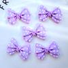 12Pcs/Lot New Mini Cute Mixed Cartoon Bow Flatback Resin Kawaii Scrapbooking Embellishments Diy Accessories
