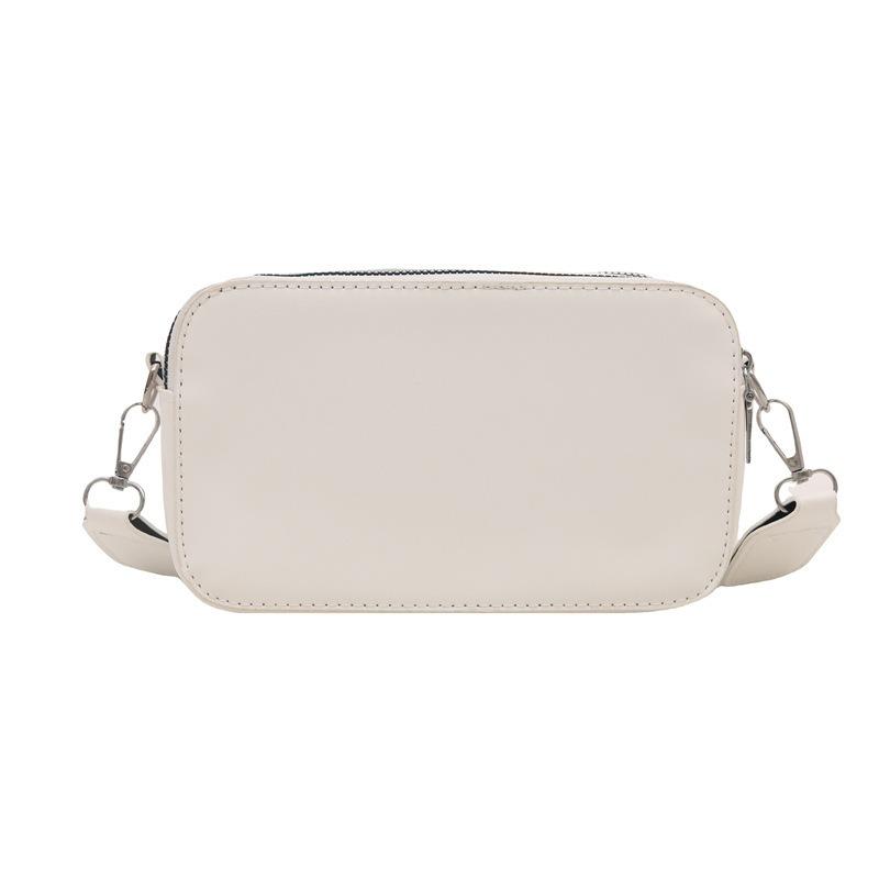 Summer Small Square Bag Simple Casual New Fashion Versatile Personality Design Wide Shoulder Strap Single Shoulder Messenger Bag