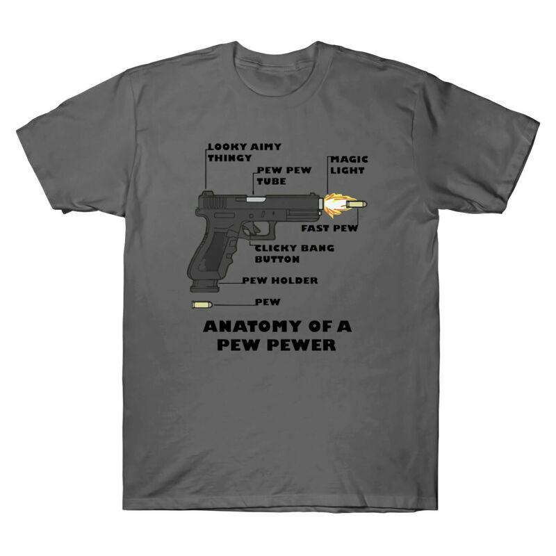 

Anatomy A Pew Pewer Ammo Gun Amendment Meme Lovers Men039;s T Shirt Cotton Unisex T-Shirt XXXXL