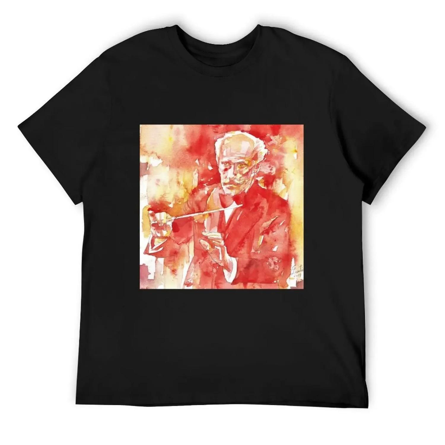 ARTURO TOSCANINI - watercolor portrait T-Shirt Clothing vintage clothes oversize t-shirts man men t shirt S