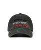 Bieseulaebis 3D Embroidery Dirty Washed Cotton Cap Black