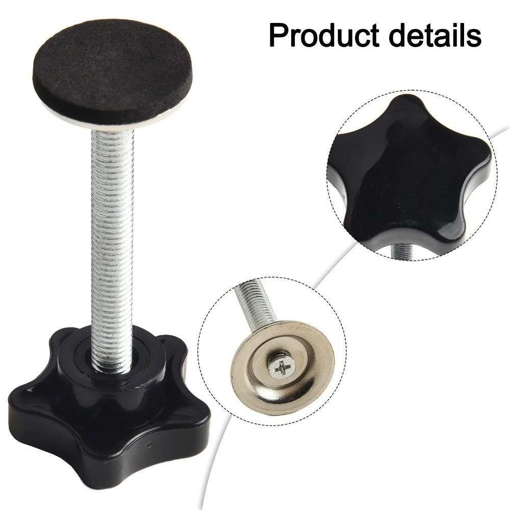 304 Stainless Steel Clamping Screw Knob Pressure Plate Hand Tighten Nuts Thread Clamping Knob Plum Hex Shaped Grips M8x60mm