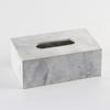 Light Luxury Marble Rectangular Tissue Box Ornaments Sales Office Hotel Model Room Desktop Tissue Box Soft Decorations