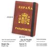Anti-RFID Spanish Leather Passport Holder - Compact Travel Wallet