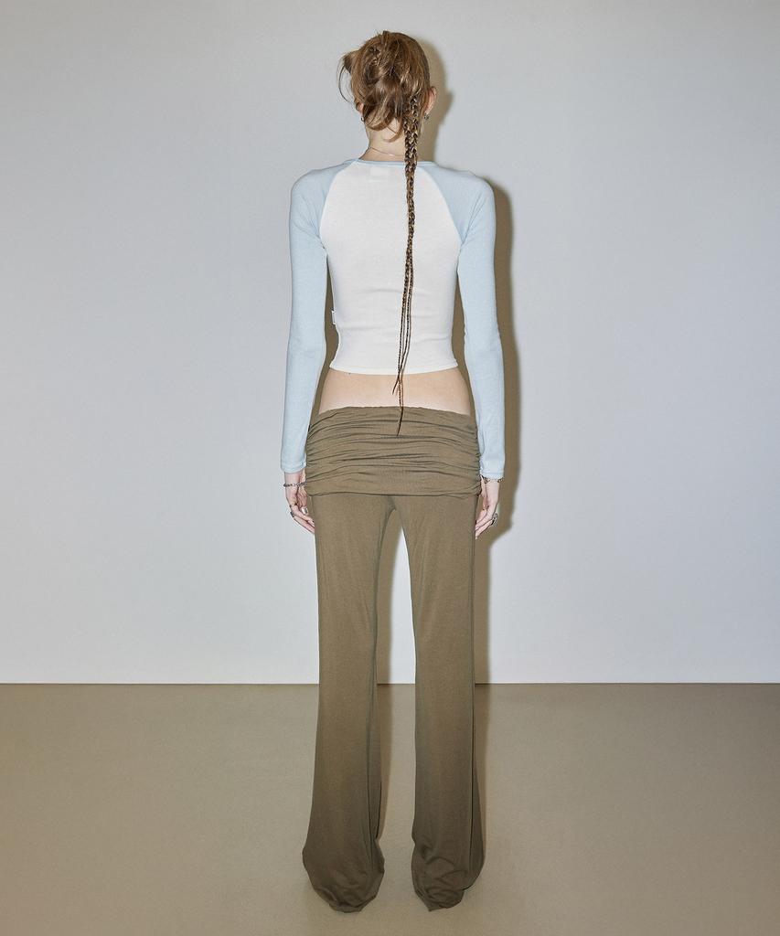 SCULPTOR Jersey Lowrise Track Pants Khaki