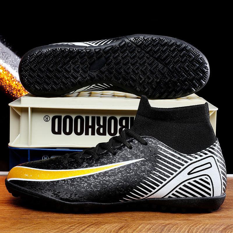 2025 new large size children's football shoes, men's and women's long nails, broken nails, young students with sports shoes, sneakers
