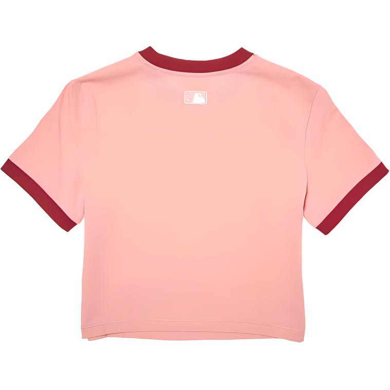 New MLB New York Yankees T Shirt Women's Pink 3FTSV0844-50PKM