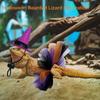 Funny Mini Pet Halloween Costume Soft Comfortable Lizard Witch Costume Set with Ribbon Tutu Skirt Lizard Witch Costume