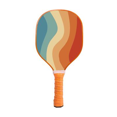 Pickleball Paddle מחבט כדורי חמוצים מעץ עם ידית ארגונומית בקצה גומי חיצוני Pickleball
