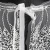 Sequin Feather Bridal Shawl: Fashionable Wedding & Dance Accessory