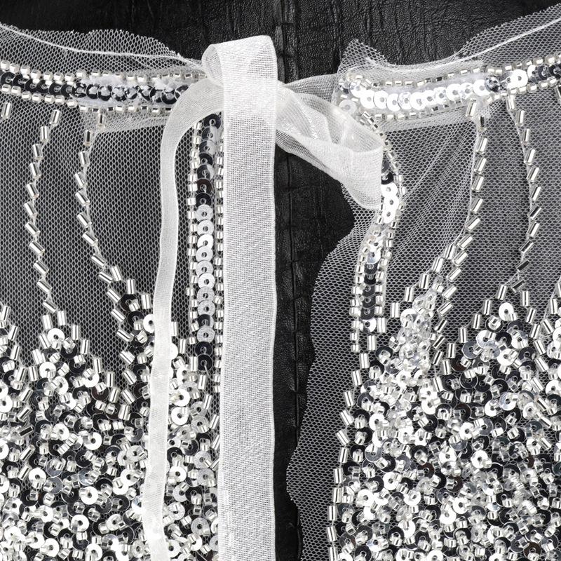 Sequin Feather Bridal Shawl: Fashionable Wedding & Dance Accessory