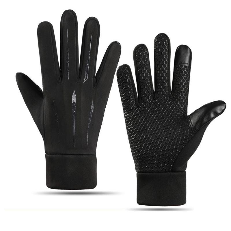 

2025 Winter Gloves Neutral Waterproof Windproof Cold Gloves Snowboard Motorcycle Riding Driving Warm Touchscreen Glove чёрный