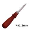 Sewing punch with wooden handle, scraping punch tool, punching for leather bag, handmade sewing shoe repair tool, 1 pcs