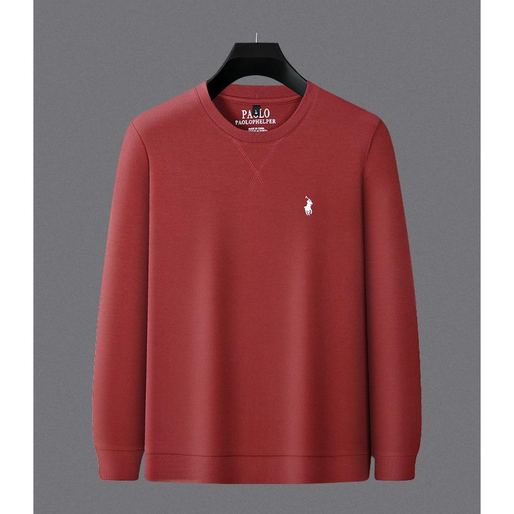 STORN Zimowe Męskie Ciepłe Bluzki Męskie Zimowe Termiczne z Długim Rękawem z Okrągłym Dekoltem Modna Koszulka