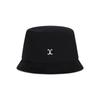 VARZAR VA Curved Logo Short Visor Bucket Hat Black